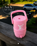 Luxe Vanity Cooler Can Holder 12 oz, 3D Printed Can Holder with Handle, Soda Can Holder