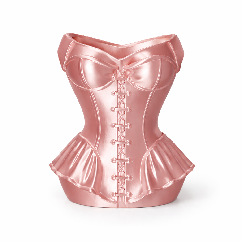 Corset Planter & Makeup Holder – Eco-Friendly Desk Decor