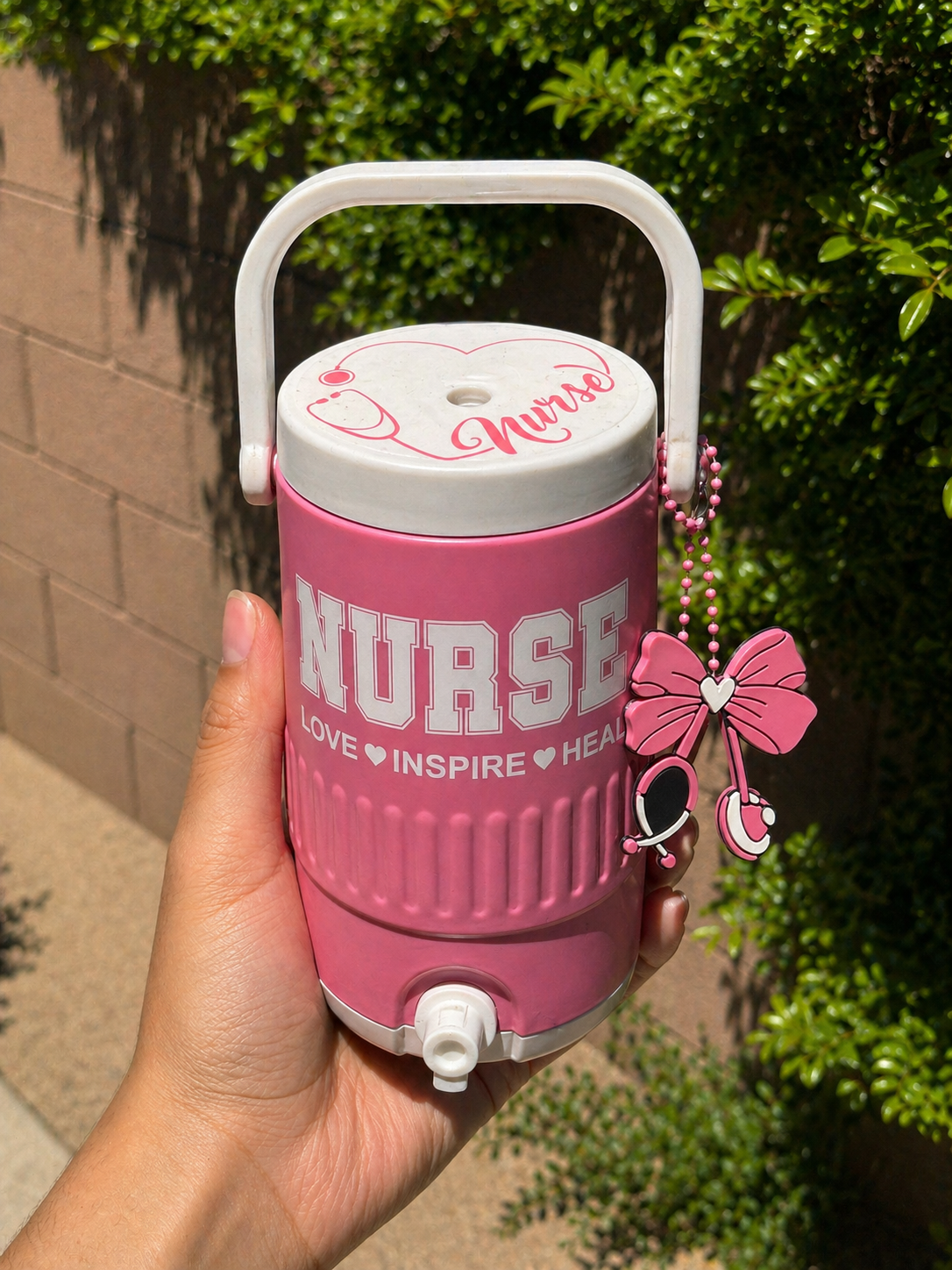 Nurse Cooler Can Holder 12 oz, 3D Printed Can Holder with Handle, Soda Can Holder