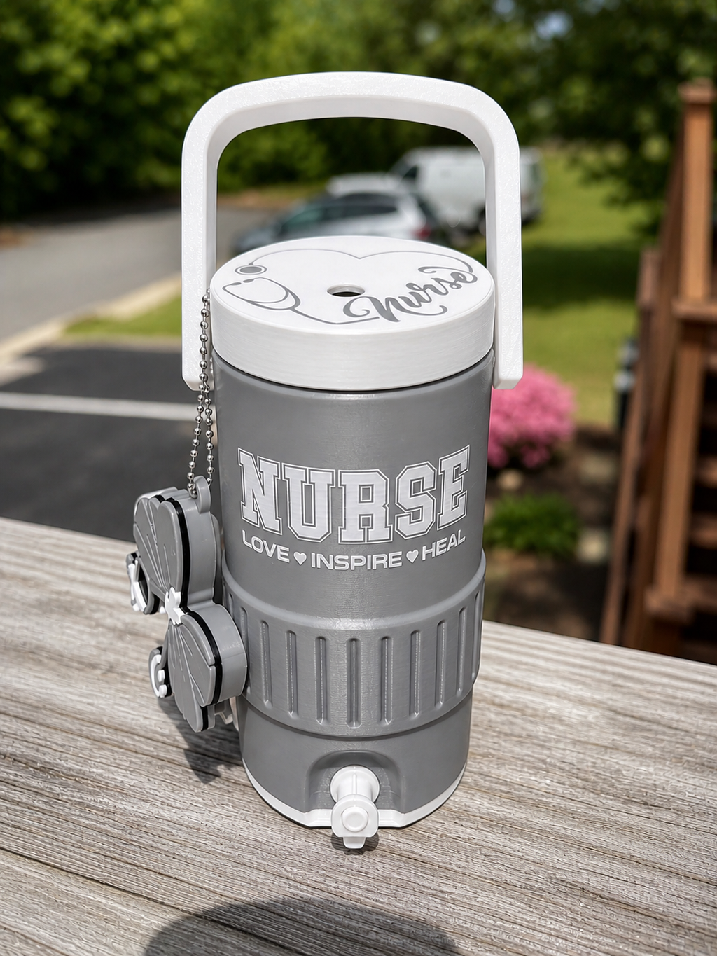 Nurse Cooler Can Holder 12 oz, 3D Printed Can Holder with Handle, Soda Can Holder