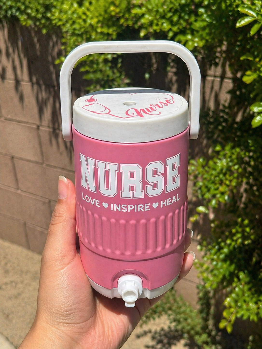 Nurse Cooler Can Holder 12 oz, 3D Printed Can Holder with Handle, Soda Can Holder