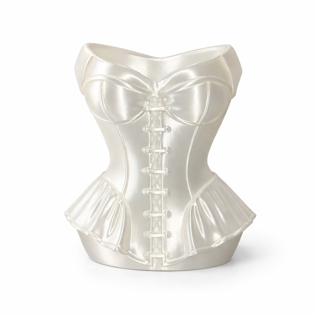 Corset Planter & Makeup Holder – Eco-Friendly Desk Decor