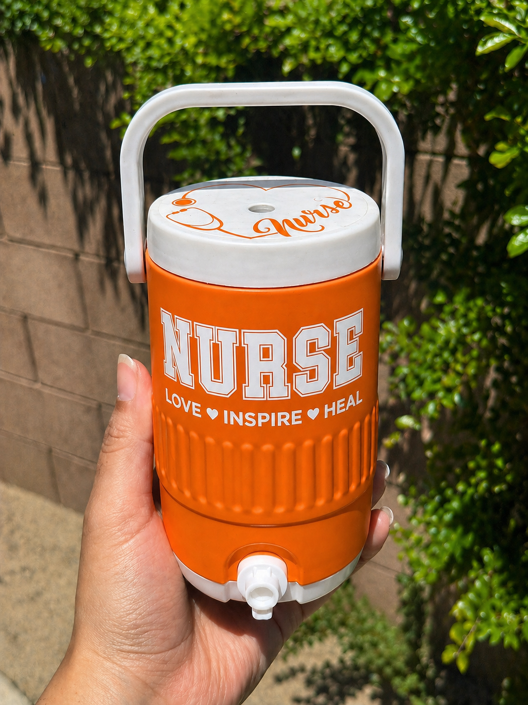 Nurse Cooler Can Holder 12 oz, 3D Printed Can Holder with Handle, Soda Can Holder
