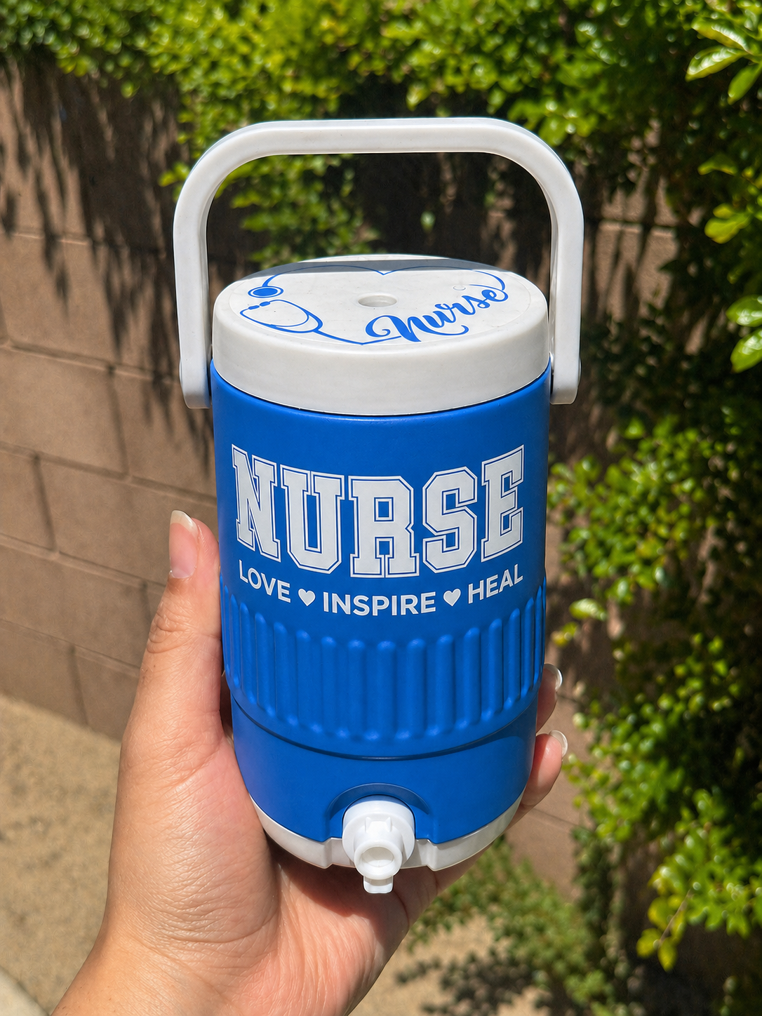 Nurse Cooler Can Holder 12 oz, 3D Printed Can Holder with Handle, Soda Can Holder