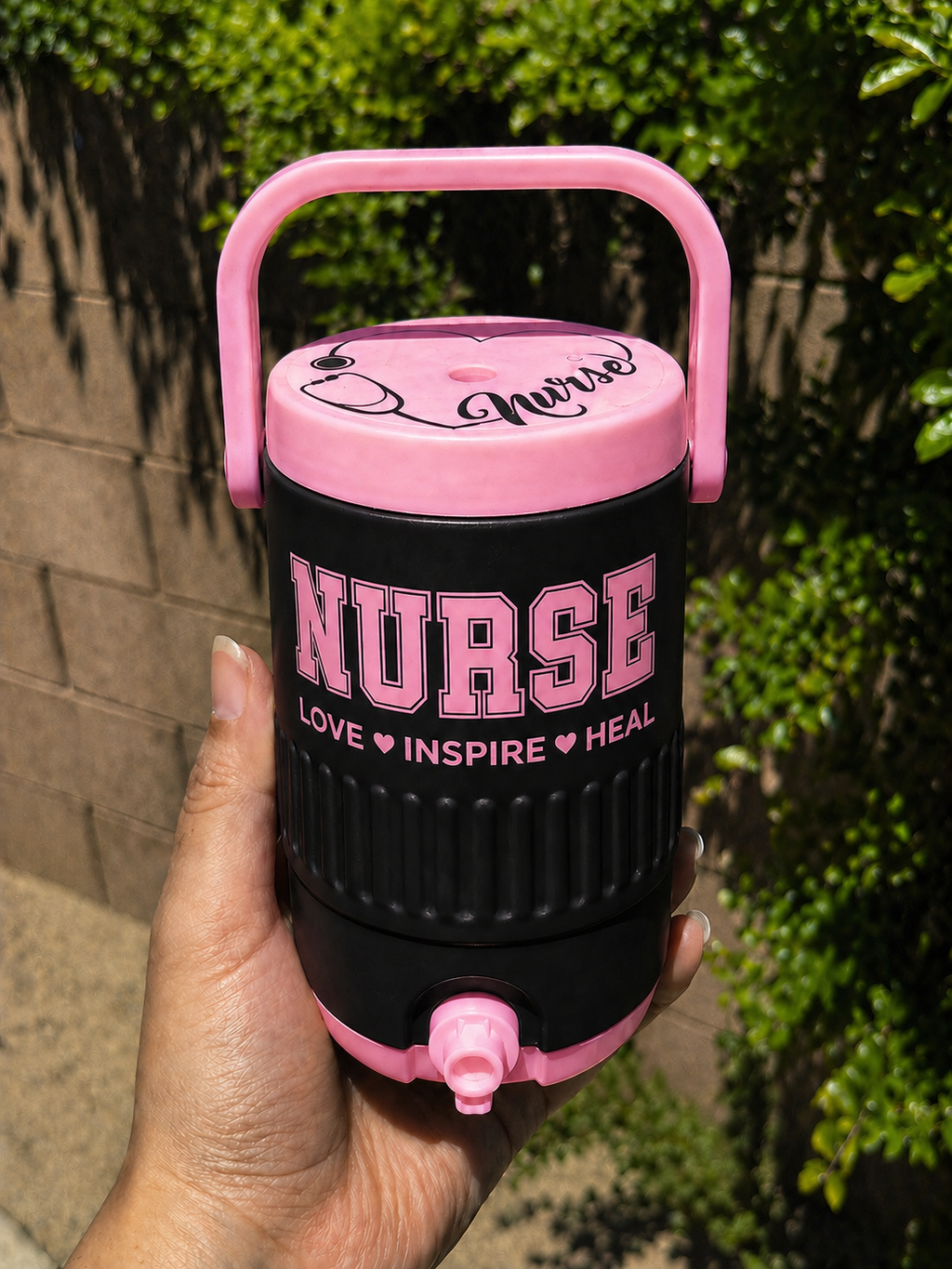 Nurse Cooler Can Holder 12 oz, 3D Printed Can Holder with Handle, Soda Can Holder