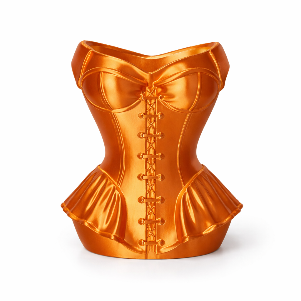 Corset Planter & Makeup Holder – Eco-Friendly Desk Decor