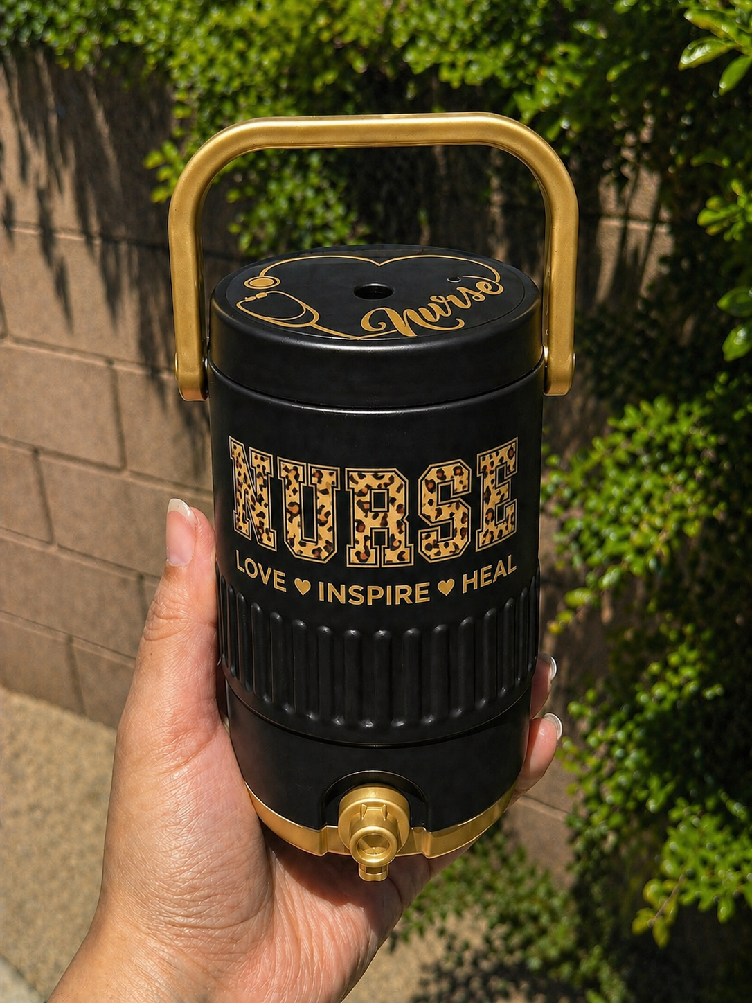 Nurse Cooler Can Holder 12 oz, 3D Printed Can Holder with Handle, Soda Can Holder