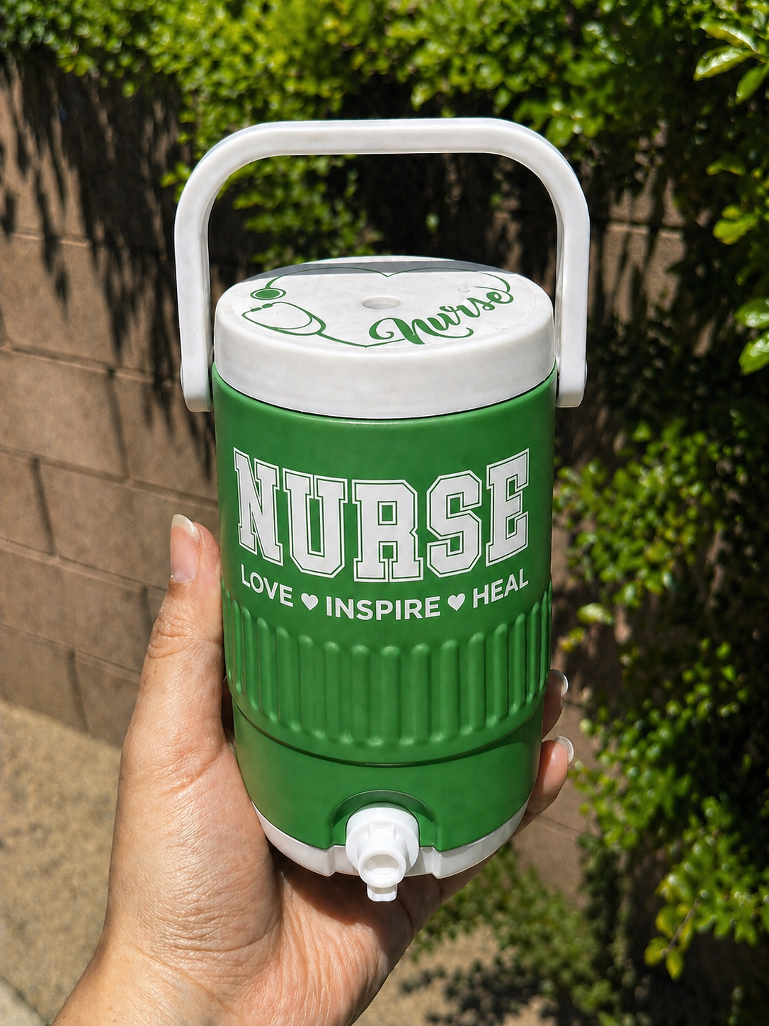 Nurse Cooler Can Holder 12 oz, 3D Printed Can Holder with Handle, Soda Can Holder