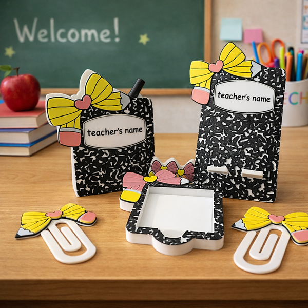 Personalized Teacher Desk Bundle | Custom Gift Set