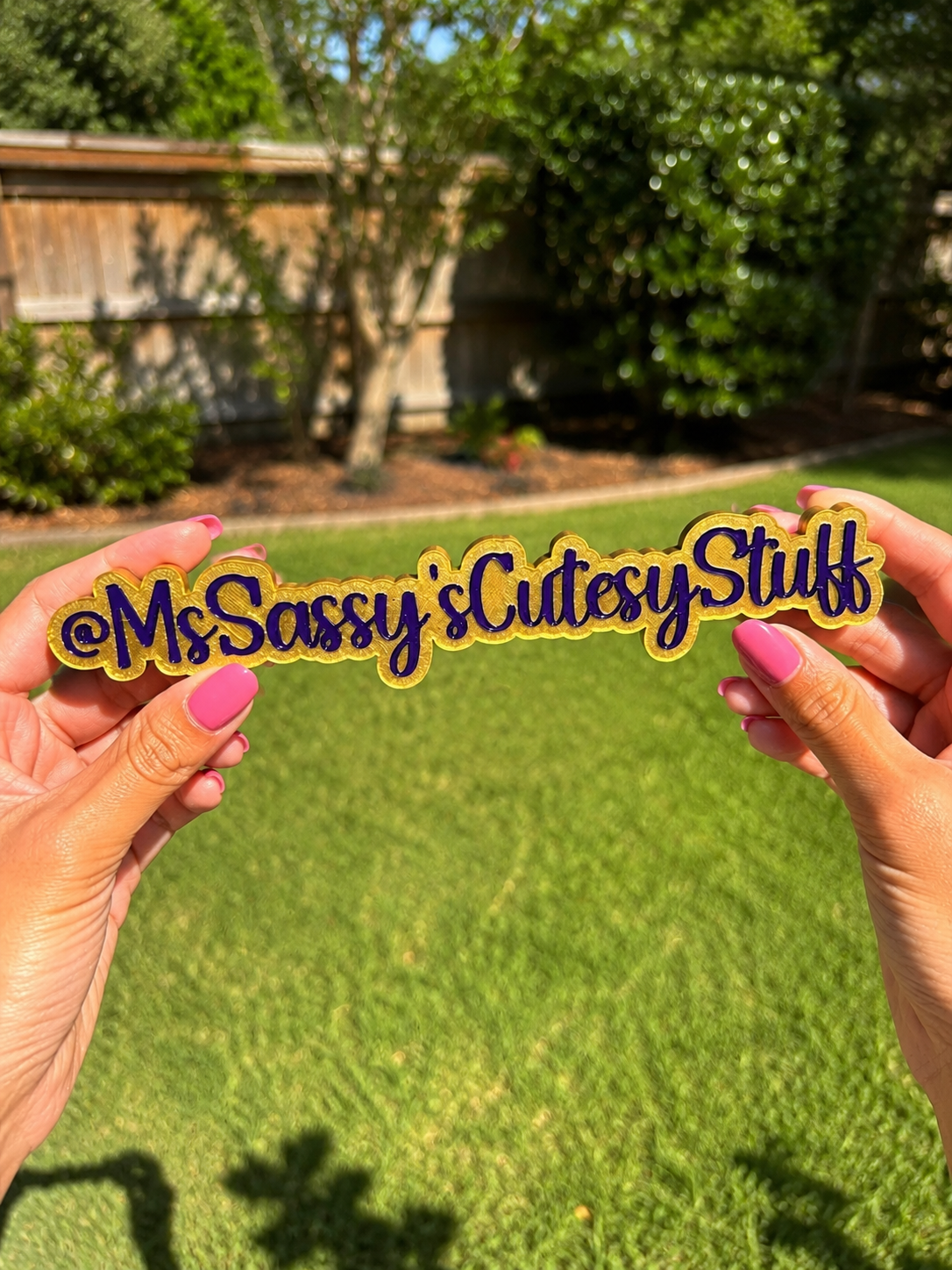 Custom 3D Printed Watermark Stamp for Small Business Owners | Dual Color Logo Prop