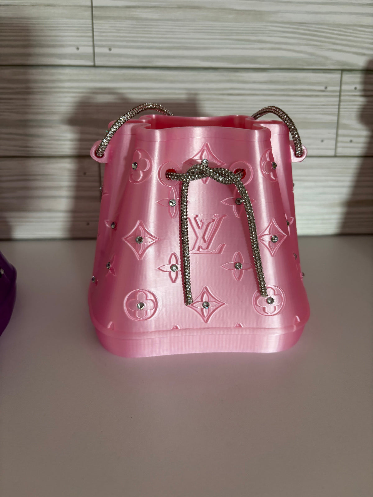 glass stone vanity bucket