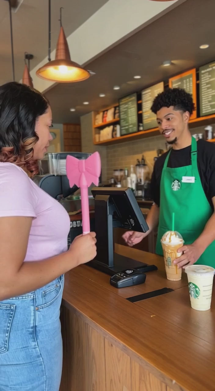 Cheer Bow Tap Pay Wand