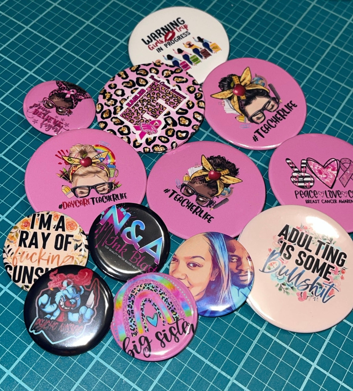 Custom Full Color Buttons